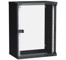 Шкаф LINEA WE 15U 550x350мм дверь стекло черн. ITK LWE5-15U53-GF