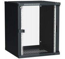 Шкаф LINEA WE 15U 600x600мм дверь стекло черн. ITK LWE5-15U66-GF