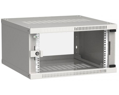 Шкаф LINEA WE 6U 600x600мм дверь стекло сер. ITK LWE3-06U66-GF