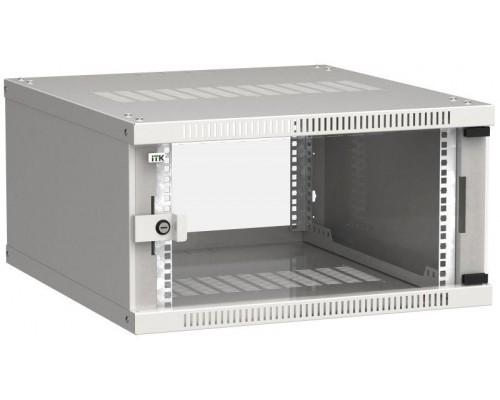 Шкаф LINEA WE 6U 600x650мм дверь стекло сер. ITK LWE3-06U67-GF
