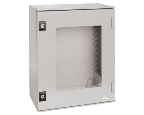 Шкаф THALASSA 530х430х200 RAL7035 IP66 прозрачная дверь SchE NSYPLM54TG