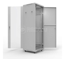 Шкаф напольный 19дюйм Standart 22U 600х600мм передняя дверь стекло задняя дверь металл RAL7035 Rexant 04-2313