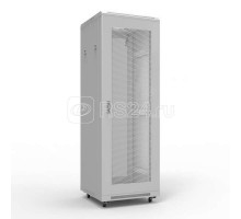 Шкаф напольный 19дюйм Standart 42U 600х1000мм передняя и задняя дверь перф. RAL7035 Rexant 04-2332