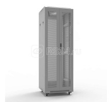 Шкаф напольный 19дюйм Standart 42U 800х1000мм передняя и задняя распашные перф. двери RAL7035 Rexant 04-2364
