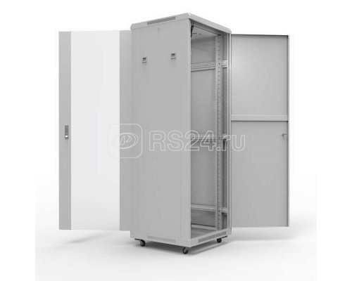 Шкаф напольный 19дюйм Standart 42U 800х800мм передняя дверь стекло задняя дверь металл RAL7035 Rexant 04-2308