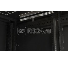 Шкаф напольный TTB-4266-AS-RAL9004 19дюйм 42U 2055х600х600мм перед. стекл. дверь со стальн. перфор. боковинами задн. дверь сплошная ручка с замком крыша нового типа черн. (RAL 9004) (разобранный) Hyperline 396015