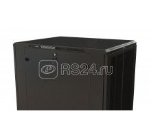Шкаф напольный TTR-3261-DD-RAL9005 19дюйм 32U 1610х600х1000мм перед. и задняя распаш. перфорир. двери 75% ручка с замком; черн. (разобранный) Hyperline 425244
