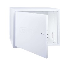 Шкаф настенный 19дюйм Антивандальный распашной 8U 600х400х450мм (ШхГхВ) RAL7035 Rexant 04-2252