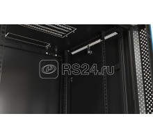 Шкаф настенный TWB-0645-SR-RAL9004 19дюйм 6U 367х600х450мм метал. перед. дверь с замком две боковые панели черн. (RAL 9004) (разобранный) Hyperline 395302