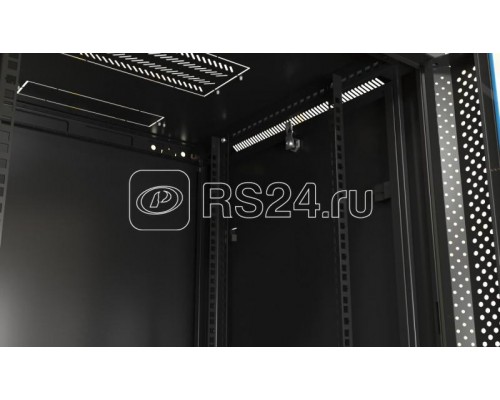 Шкаф настенный TWB-FC-1566-SR-RAL9004 19дюйм. 15U 775х600х600мм метал. передн. дверь с замком две боковые панели с возмож. установки на ножки черный (RAL 9004) (разобранный) Hyperline 395557