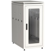 Шкаф сетевой 19дюйм  LINEA N 24U 600х1000мм стеклянная передняя дверь сер. ITK LN35-24U61-G