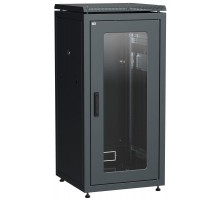 Шкаф сетевой 19дюйм LINEA N 28U 600х800мм стекл. передн. дверь черн. ITK LN05-28U68-G