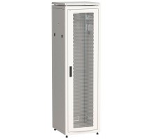Шкаф сетевой 19дюйм LINEA N 33U 600х600мм перфорированная передняя дверь сер. ITK LN35-33U66-P