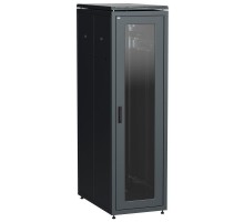 Шкаф сетевой 19дюйм  LINEA N 38U 600х1000мм стеклянная передняя дверь черн. ITK LN05-38U61-G