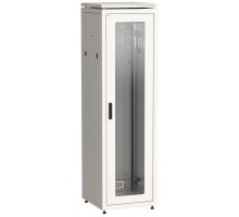 Шкаф сетевой 19дюйм LINEA N 38U 600х600мм стеклянная передняя дверь задняя металлическая сер. ITK LN35-38U66-GM