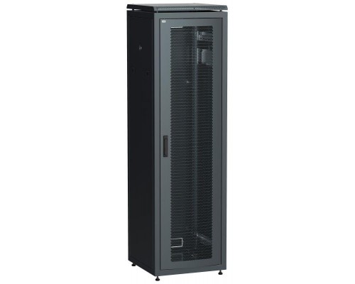 Шкаф сетевой 19дюйм LINEA N 38U 600х800мм перфорированная передняя дверь черн. ITK LN05-38U68-P