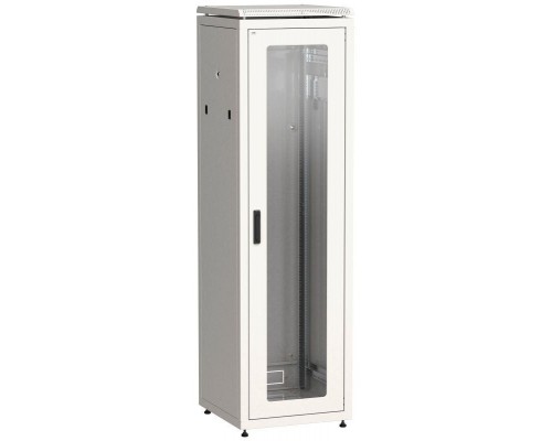 Шкаф сетевой 19дюйм LINEA N 38U 600х800мм стекл. передн. дверь сер. ITK LN35-38U68-G