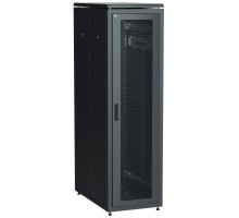 Шкаф сетевой 19дюйм  LINEA N 42U 600х1000мм перфорированная передняя дверь черн. ITK LN05-42U61-P
