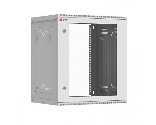 Шкаф телекоммуникационный Astra A 12U 600х450 настенный разборный дверь стекло PROxima EKF ITB12G450D