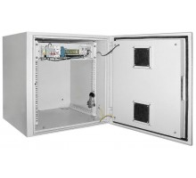Шкаф уличный 19дюйм 9U 650х600мм IP55 метал. дверь; сер. ITK LO35-09U66-M55