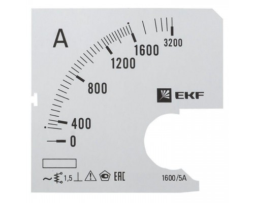 Шкала сменная для A721 1600/5А-1.5 PROxima EKF s-a721-1600
