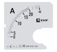 Шкала сменная для A721 20/5А-1.5 PROxima EKF s-a721-20
