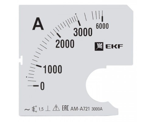 Шкала сменная для A721 3000/5А-1.5 PROxima EKF s-a721-3000