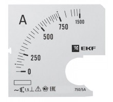 Шкала сменная для A721 750/5А-1.5 PROxima EKF s-a721-750