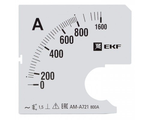 Шкала сменная для A721 800/5А-1.5 PROxima EKF s-a721-800