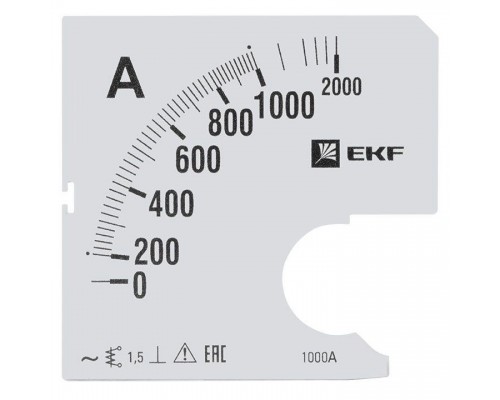 Шкала сменная для A961 1000/5А-1.5 PROxima EKF s-a961-1000