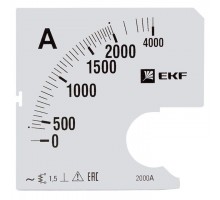 Шкала сменная для A961 2000/5А-1.5 PROxima EKF s-a961-2000