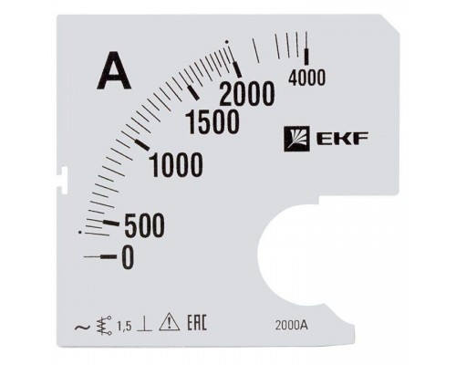Шкала сменная для A961 2000/5А-1.5 PROxima EKF s-a961-2000