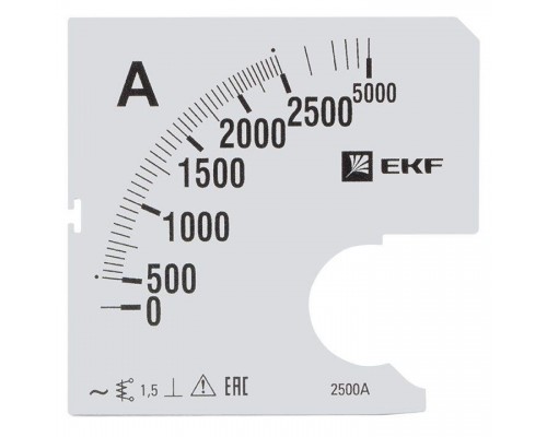 Шкала сменная для A961 2500/5А-1.5 PROxima EKF s-a961-2500