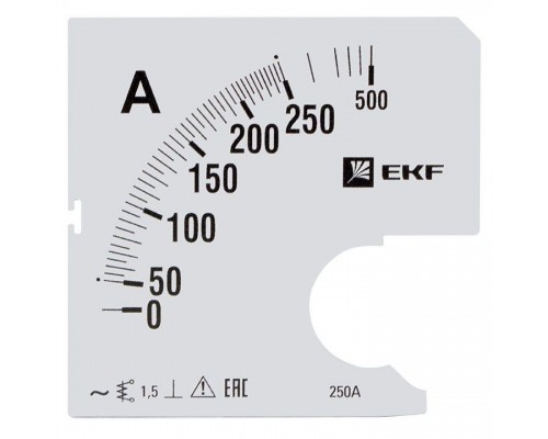 Шкала сменная для A961 250/5А-1.5 PROxima EKF s-a961-250