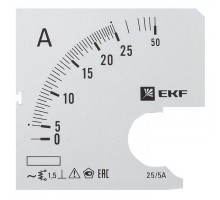 Шкала сменная для A961 25/5А-1.5 PROxima EKF s-a961-25