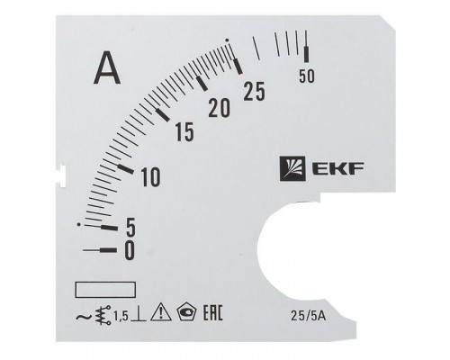 Шкала сменная для A961 25/5А-1.5 PROxima EKF s-a961-25