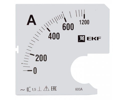 Шкала сменная для A961 600/5А-1.5 PROxima EKF s-a961-600