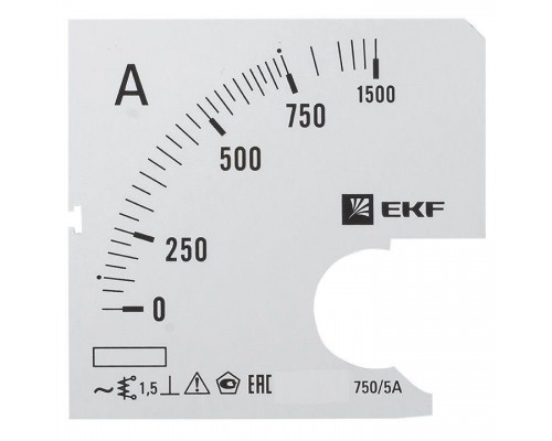 Шкала сменная для A961 750/5А-1.5 PROxima EKF s-a961-750