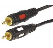 Шнур 2RCA Plug - 2RCA Plug 1.5м (GOLD) Rexant 17-0143