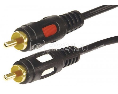 Шнур 2RCA Plug - 2RCA Plug 3м (GOLD) Rexant 17-0145