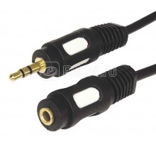 Шнур 3.5 Stereo Plug - 3.5 Stereo Jack 3м (GOLD) Rexant 17-4015