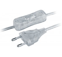 Шнур 61 723 NPS-FS-170-2х0.5-TR 1.7м с выкл. прозр. Navigator 61723