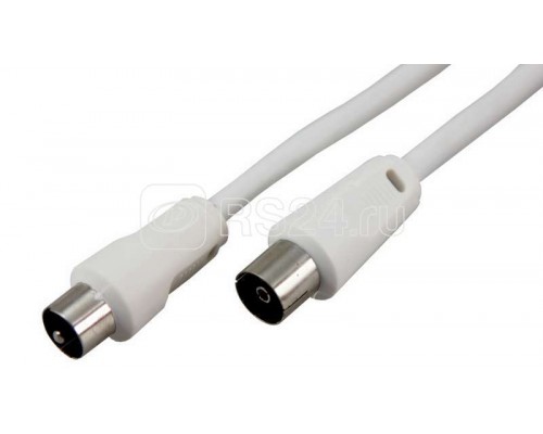 Шнур TV Plug - TV Jack 5м бел. Rexant 18-0005