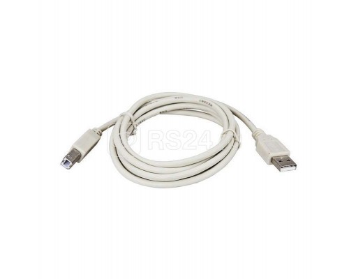 Шнур USB 2.0 (USB А-USB В) 1.8м бел. Rexant 18-1104