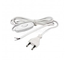 Шнур сетевой 1.8м с выкл. бел. без розетки 2.5A-220V REXANT 11-1115