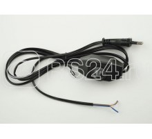Шнур сетевой UCX-C30/02A-170 BLACK с вилкой и выкл. с диммером 2А 500Вт 1.7м черн. Uniel UL-00004438