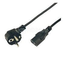 Шнур сетевой Евро 0.75кв.мм 1.8м (PVC) (с заземлением) REXANT 11-1131