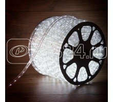 Шнур светодиодный Дюралайт эффект мерцания круглый 24LED/м Эконом бел. (уп.100м) Neon-Night 121-255-4