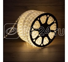 Шнур светодиодный Дюралайт фиксинг круглый 10мм 24LED/м тепл. бел. (уп.100м) Neon-Night 121-126-3