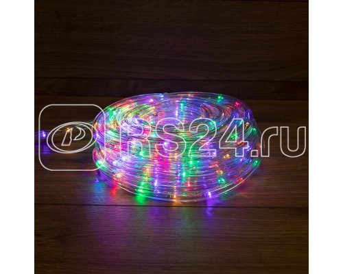 Шнур светодиодный Дюралайт фиксинг круглый 24LED/м мультиколор (RYGB) (уп.14м) Neon-Night 121-329-14